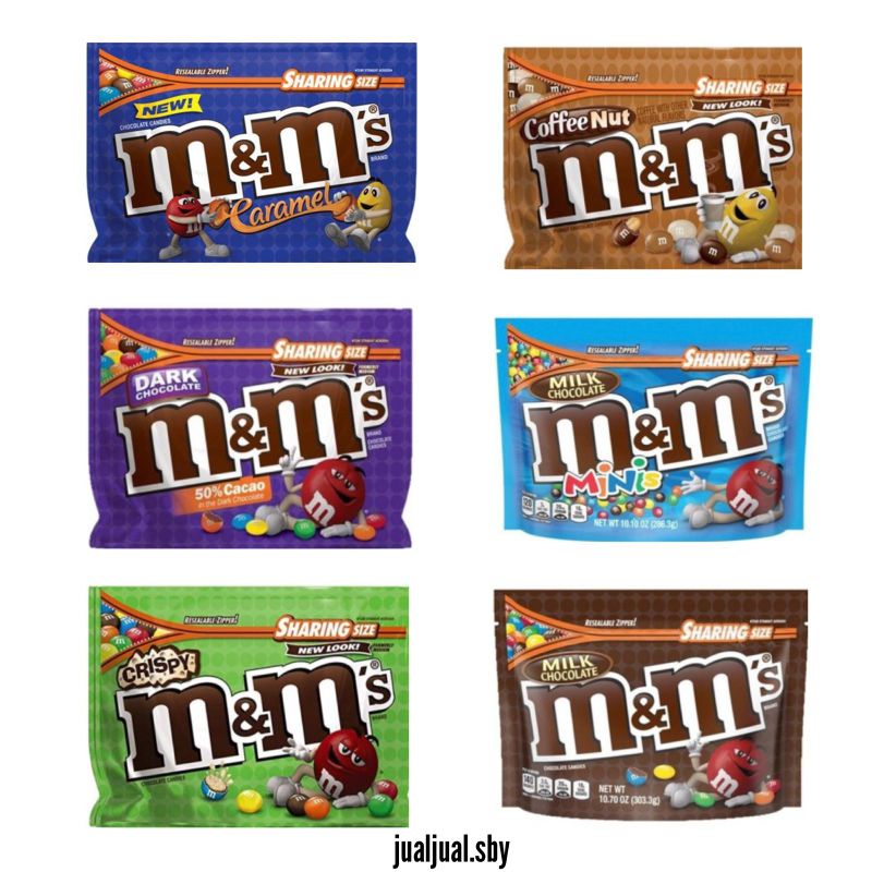 

M&M Chocolate Candies Sharing Size
