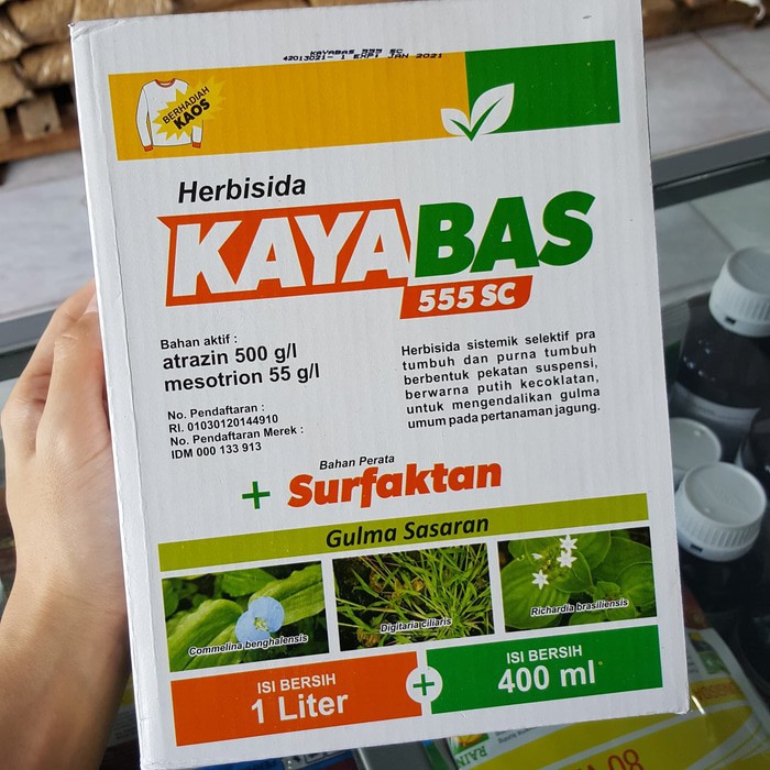 Kayabas 555SC 1 liter Herbisida Obat Pembasmi Rumput pada Tnmn Jagung