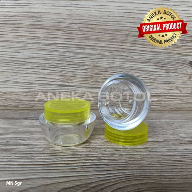 POT CREAM ACRYLIC 5 GRAM KUNING BENING / POT MN / POT IMPORT MURAH