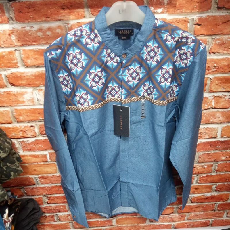 Kemeja pria/LARUSSO/15/Kemeja formal/Kemeja batik