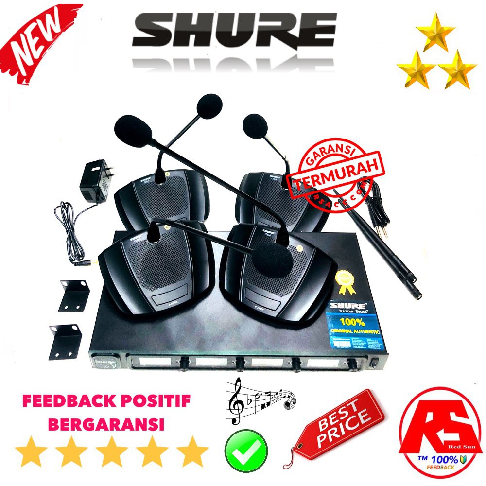 CANGGIH WIRELESS PIDATO MC MIC CERAMAH SHURE PODIOM MEJA CONFERENCE CS4 CHANNEL