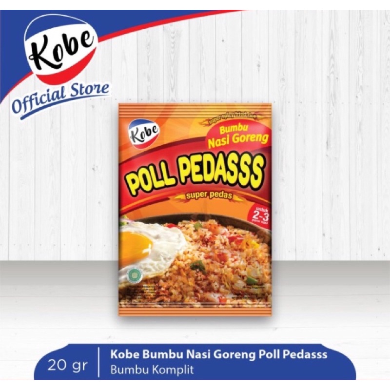 Kobe Bumbu Nasi Goreng Poll Pedas Pedasss 20 gr