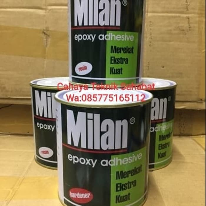 lem epoxy MILAN(resin+hardener) kemasan 700 gram