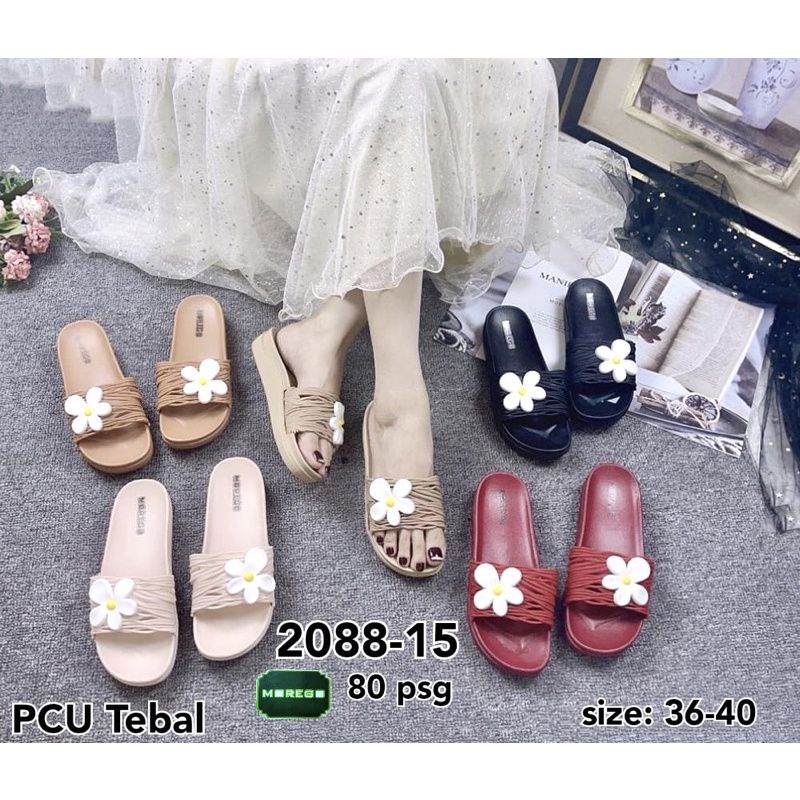 SANDAL SELOP KARET JELLY MOTIV AKAR IMPORT MOREGO 36-40