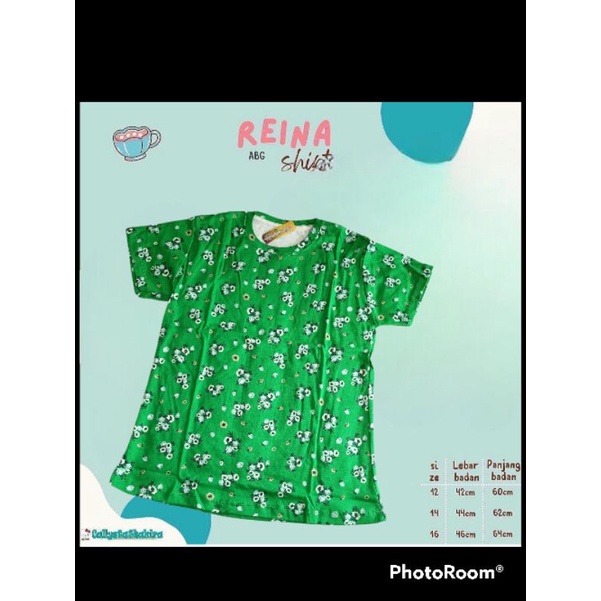 KAOS CALLYSTA PENDEK REINA SIZE 12-16