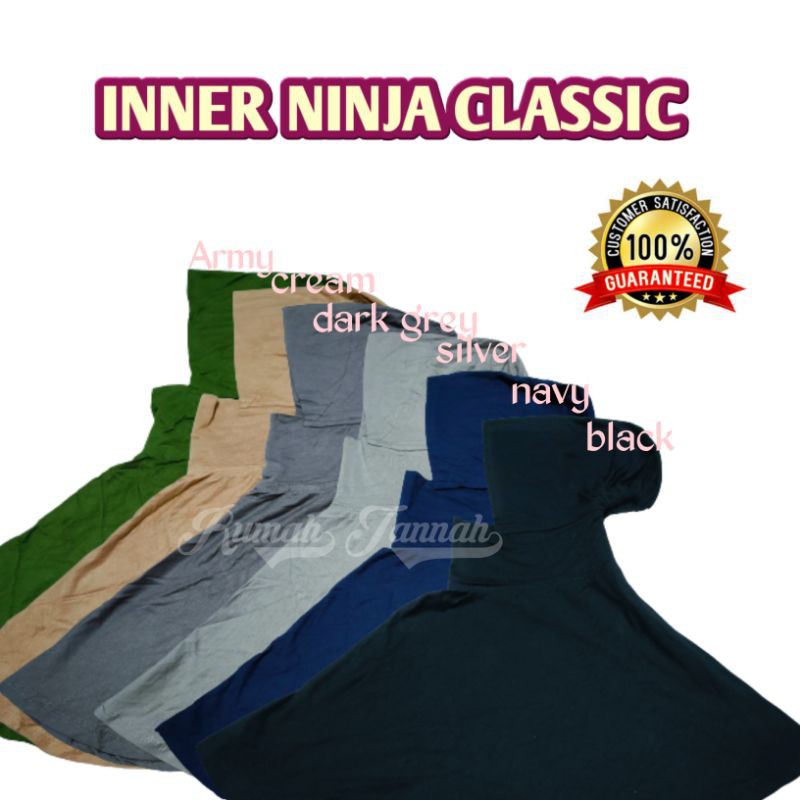 [COD bisa] Ciput Ninja Classic Premium Rayon HQ standar butik jahitan rapih bahan adem