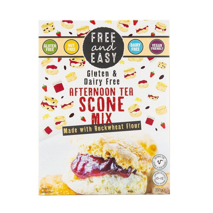

BISA COD Free & Easy Afternoon Tea Scone Mix made with Buckwheat Flour 350 G