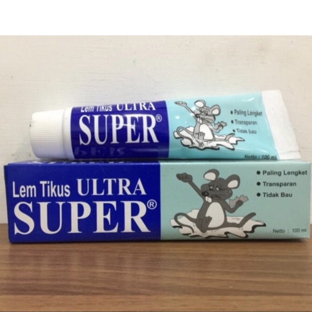 

lem tikus ultra super tube lem tikus bening lem lem cap ultra super rat glue fly glue merk ultrasuper lem lalat