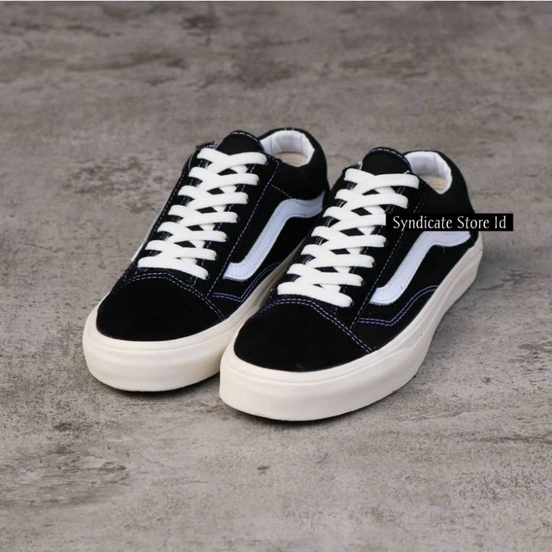 SEPATU VANS OLD SKOOL OG PREMIUM Black White Import 100% (Bonus Kaos Kaki) SNEAKERS OLDSKOOL VANS OLDSCHOOL original 100% sepatu pria sepatu wanita sneakers vans