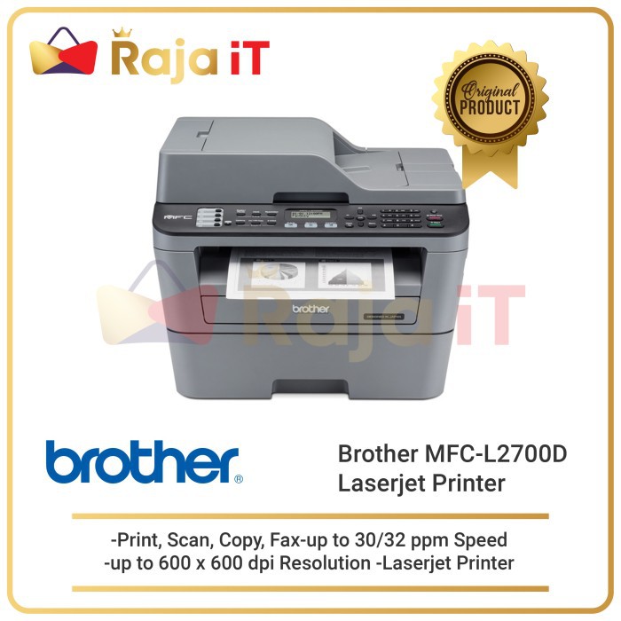 BROTHER Printer Laser Monochrome MFC L2700D 2700D 2700 D Laserjet Mono