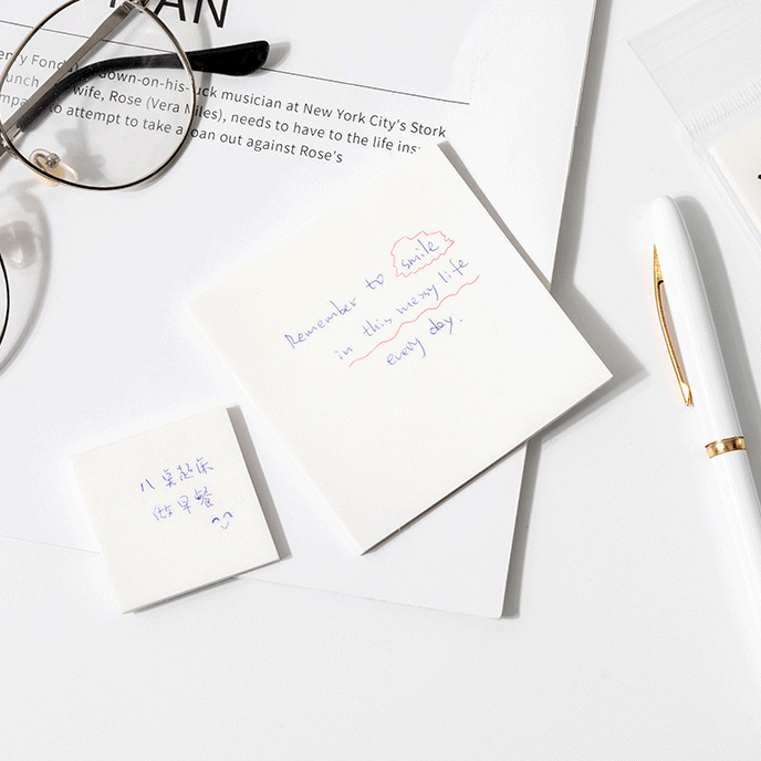 Winzige Transparent Sticky Notes transparan Memo Sticky Note Plastik Stiker Label Anti Air To Do List Untuk Kantor Sekolah-6