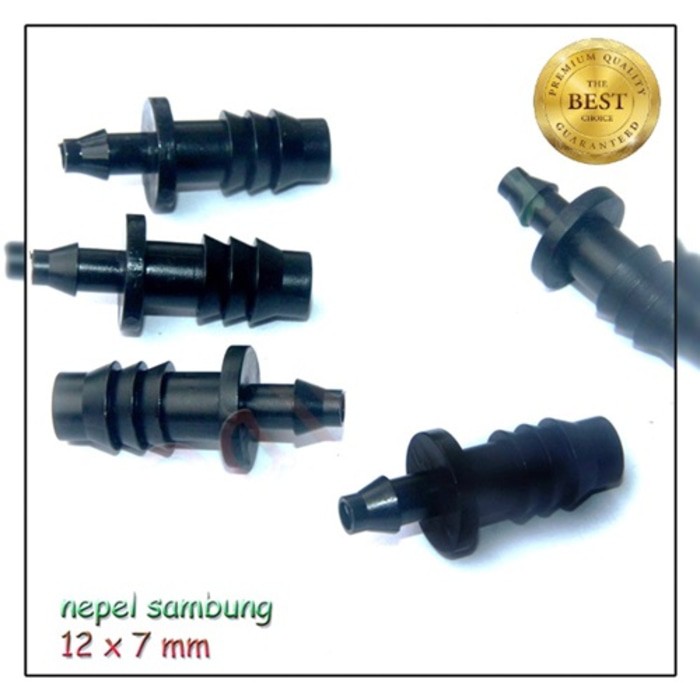 Nepple Nipel Nepel Sambung 12mm Ke 7mm Hidroponik Selang 12 Mm Ke 7 Mm