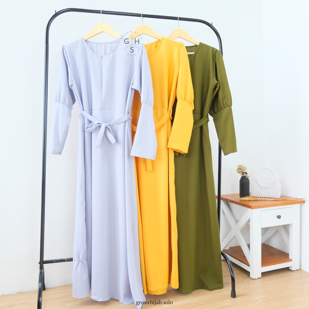 (MGA) GAMIS ARIESTA OVERSIZE DAILY BUSUI MOSCREPE PREMIUM DRESS