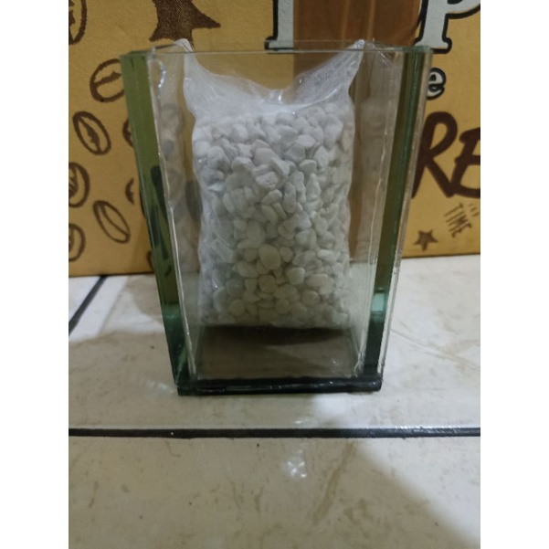 Aquarium kaca / Aquarium soliter kecil / Aquarium ikan kecil 7×7×8