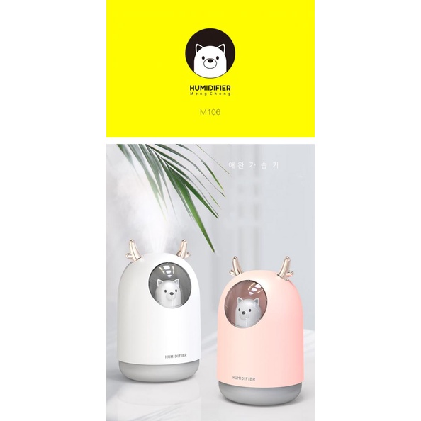 Air Humidifier Ultrasonic RGB Pet Design 300ml / Air Humidifier Ultrasonic Portable Air Humidifier Ruangan Humidifier Usb / Penyegar Udara Ruangan Air Humidifier Aromatherapy Led / Air Humidifier Ultrasonic Night Light 300ml Humidifier Desain Lucu