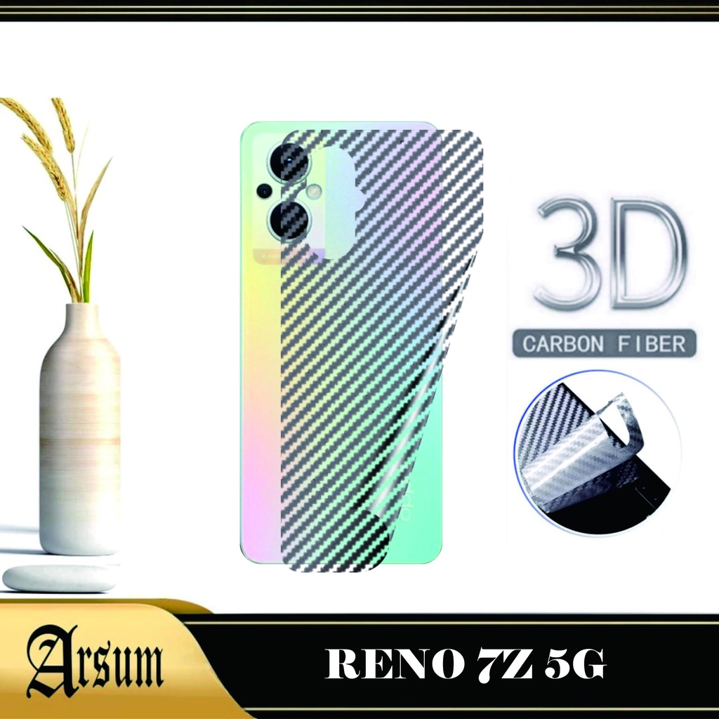 Promo Garskin Skin Carbon Oppo Reno 8z 5G 2022 Oppo Reno 7z 5G 2022 Pelindung Belakang