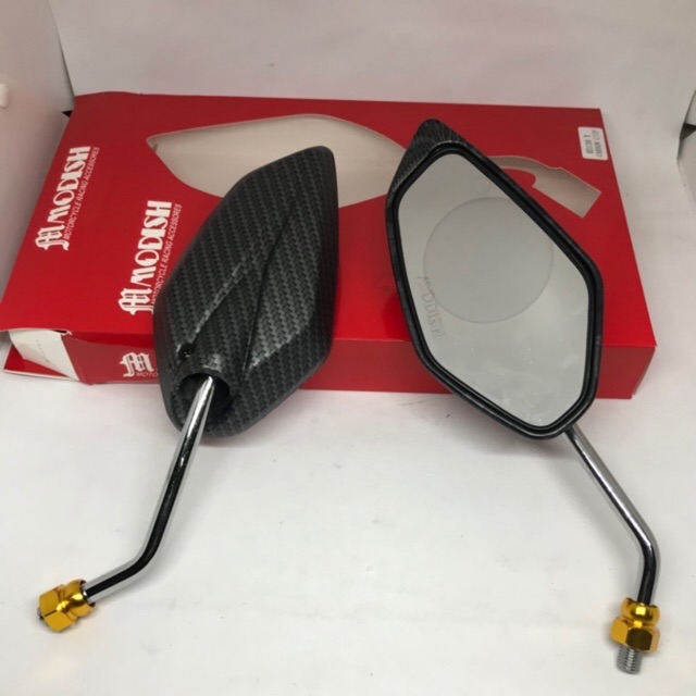 spion karbon carbon tangkai crome chrome monel gold model yamaha  jupiter z mx