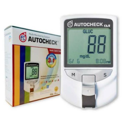 Autocheck 3in1 / Alat Cek Gula Darah, Kolesterol, Asam Urat / Alat Autocheck GCU 3 in 1