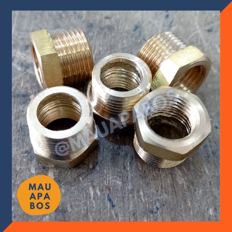 Verlop Ring Kuningan 3/8 x 1/4