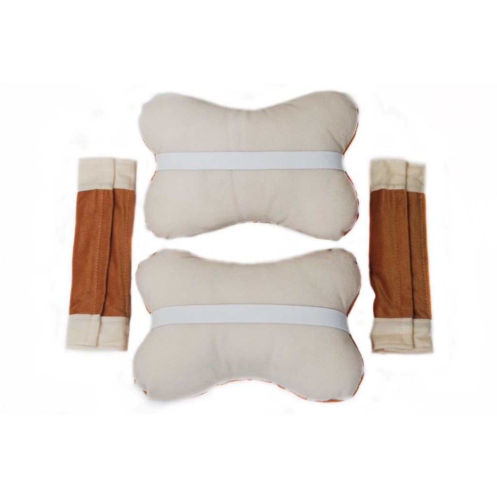 BANTAL LEHER 2 IN 1 BANTALAN HEADREST MOBIL