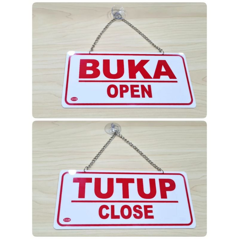 

ACRYLIC SIGN OPEN - CLOSED || PAPAN AKRILIK TUTUP - BUKA