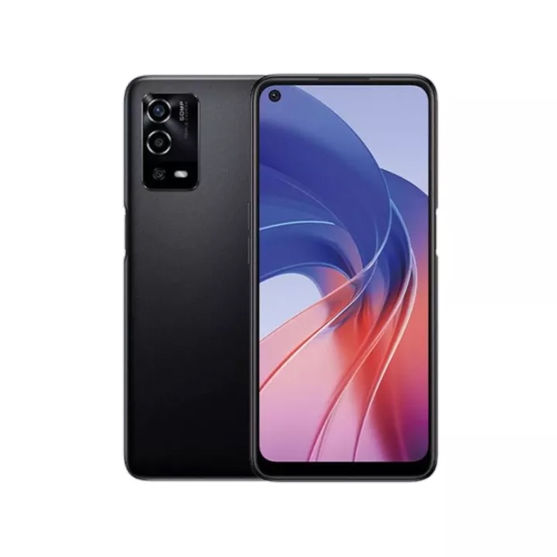 OPPO A55 RAM 4GB ROM 64GB CPU MediaTek Helio G35 Baterai 5000mAh Pengisian Cepat 18W Layar Punch Hole 6.51 inch Kamera AI 50MP Kamera Selfie 16MP Garansi Resmi Mendukung cicilan Hp OPPO A54 4/64-A55 Hitam 4/64