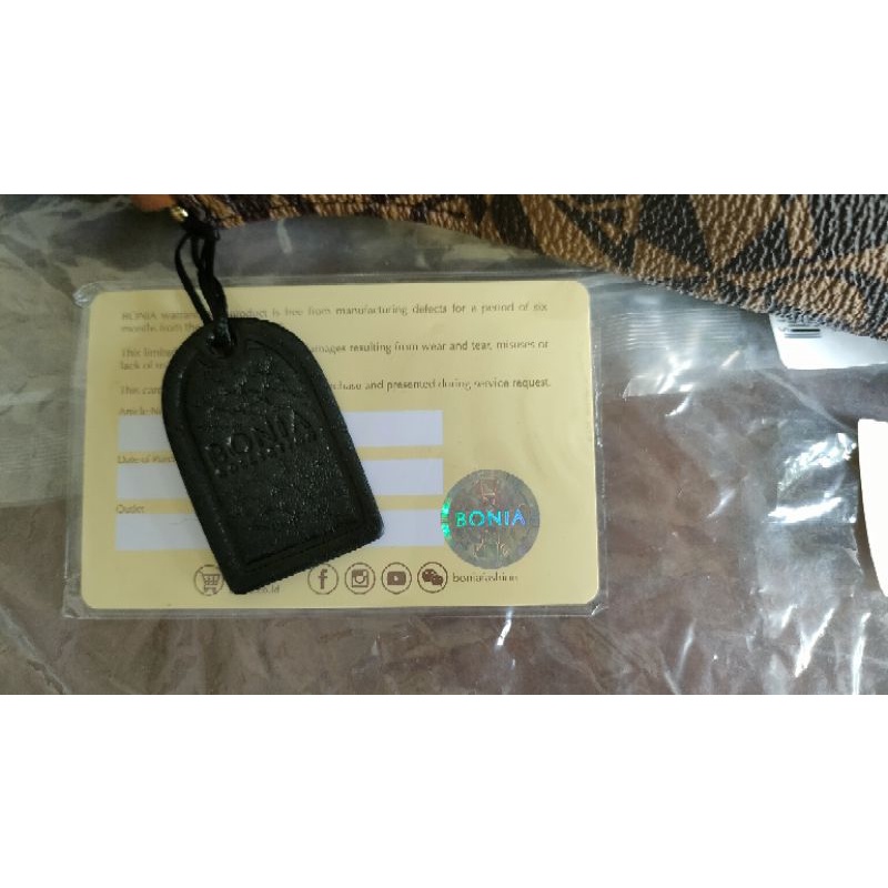 Bonia monogram waist pouch/bag