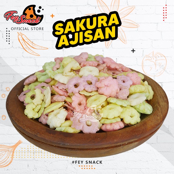 

Sakura Warna Ajisan 250 Gram - Fey Snack