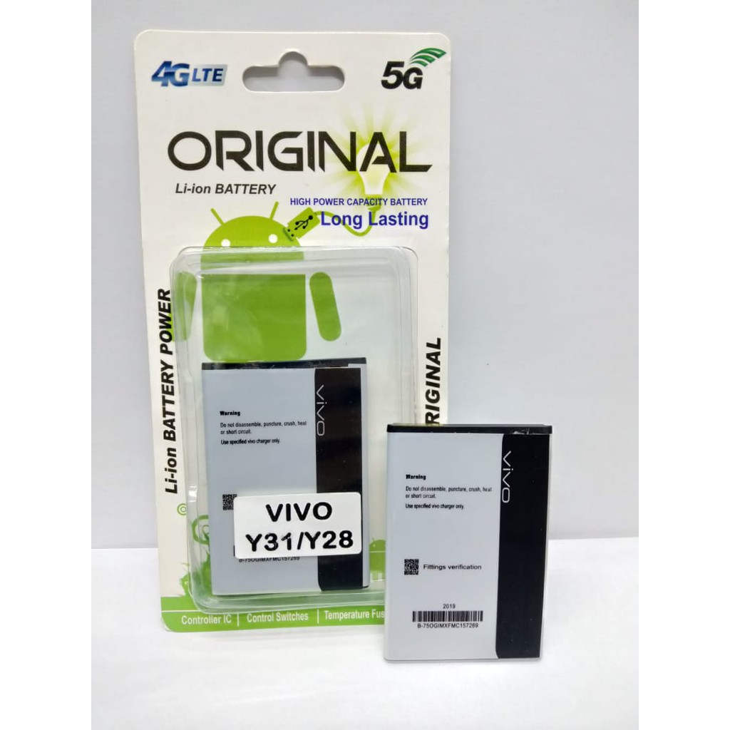 Baterai ORIGINAL Vivo Y31 / Y28 - BATRE VIVO Y31