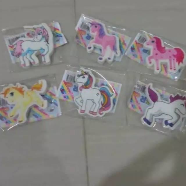 

Penghapus Unicorn, Little Pony per pcs / Setip Unicorn, kuda poni (1 pcs) / Eraser unicorn, little