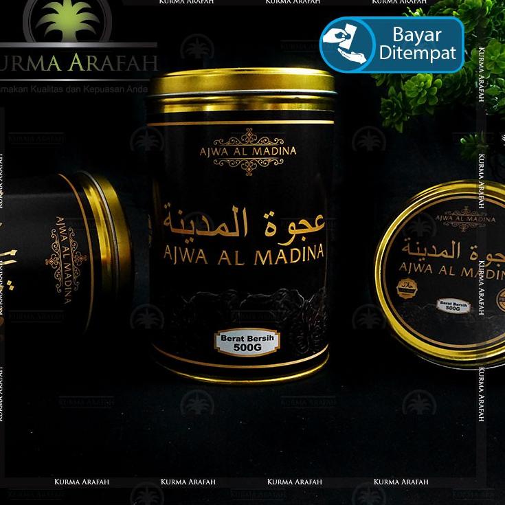 

✰ Kurma Ajwa Kaleng 1kg Ajwa Al Madina Ajwa Nabi Kemasan Premium ☛