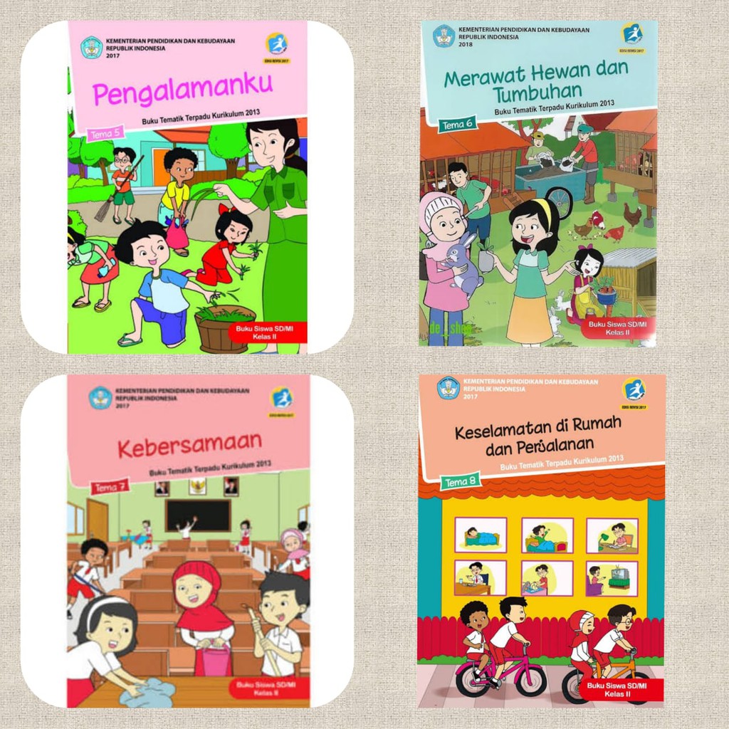 Jual Paket Buku Tematik SD Kelas 2 Semester 2 “ Tema 5,6,7,8 ” K'13 ...