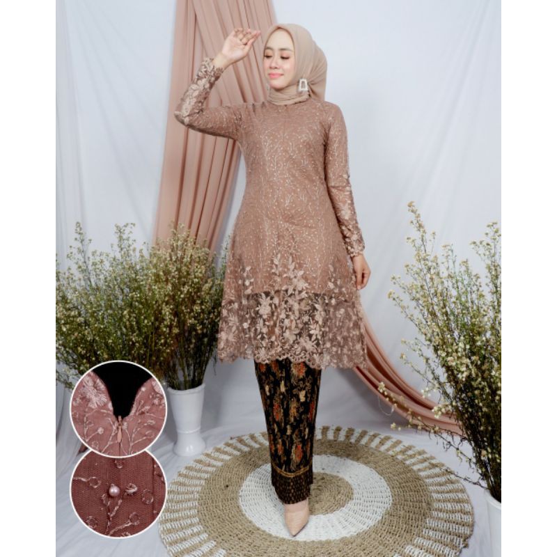 SETELAN KEBAYA TUNIK KURUNG BUSUI / KEBAYA TUNIK DIAJENG / KEBAYA PESTA