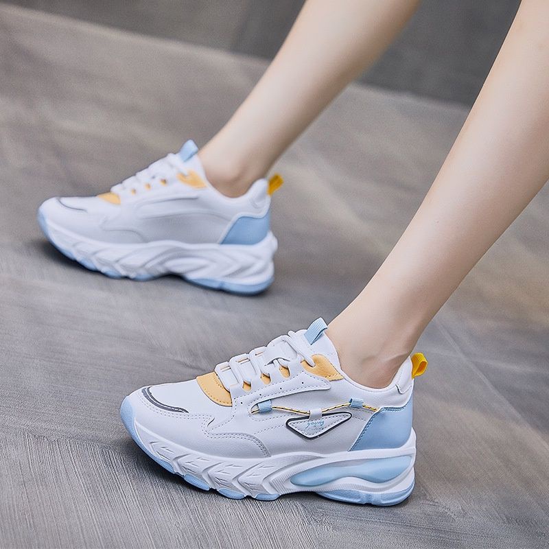 2.2 COD Sale [DENDEN.ID] Sepatu Wanita Reflektif Sneaker Korea Import Sepatu Olahraga DD1018