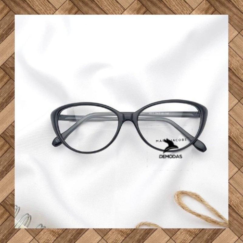 Demodas KACAMATA CAT EYE Wanita Fashion Lensa Bluecromic Photocromic Blueray AntiRadiasi Normal Minus cateye DG605