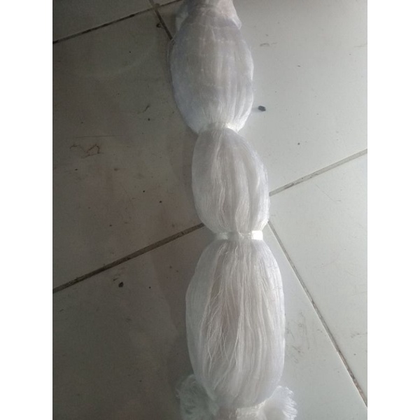 jaring nylon jaring nilon 110/d2 ukuran 1 1/2 50 mdb100yds YOKO
panjang -+95meter
tinggi -+ 160cm 1.