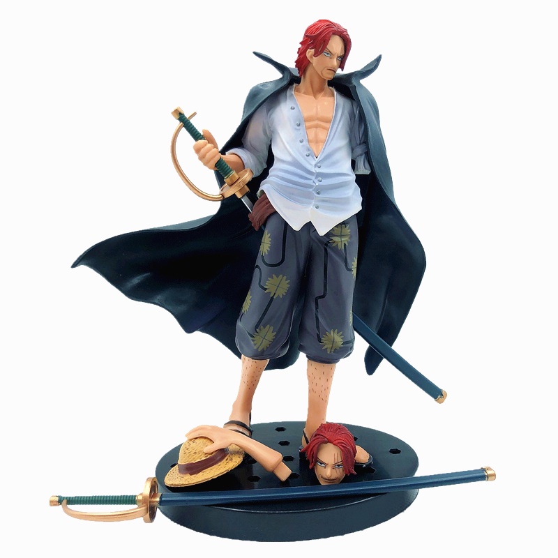 2022 Mainan Action Figure One Piece Shanks Rambut Merah 17cm Bahan PVC Untuk Dekorasi / Koleksi / Hadiah Anak