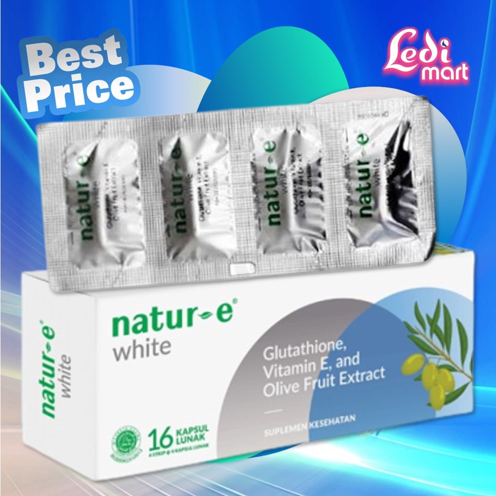 ORIGINAL Natur-E White Brightening Soft Capsule Isi 16s ATAU 32s / Natur E / LEDI MART