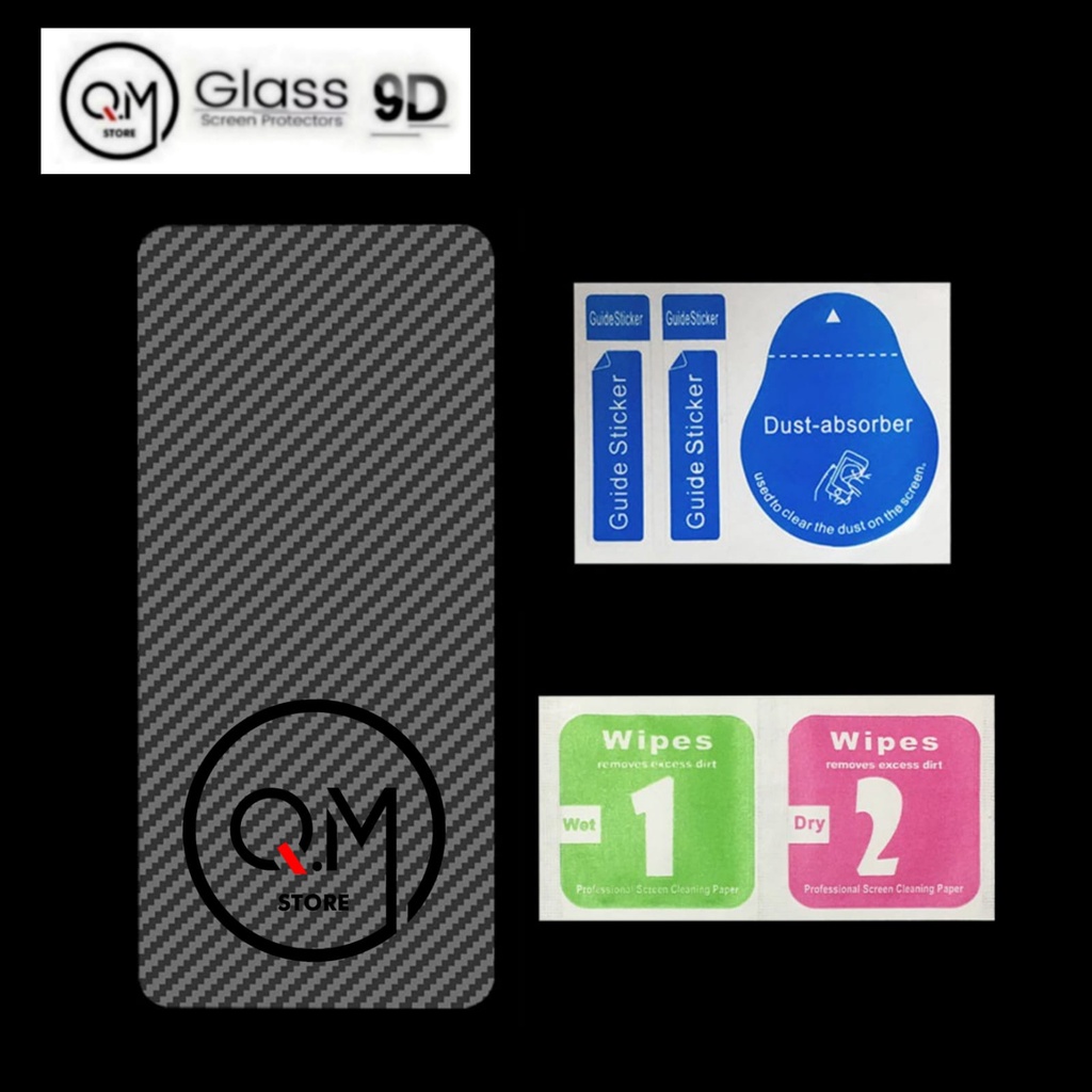 Skin Carbon GARSKIN XIAOMI POCO X3 GT 2021 Garskin Full Cover 9D Pelindung BACK COVER