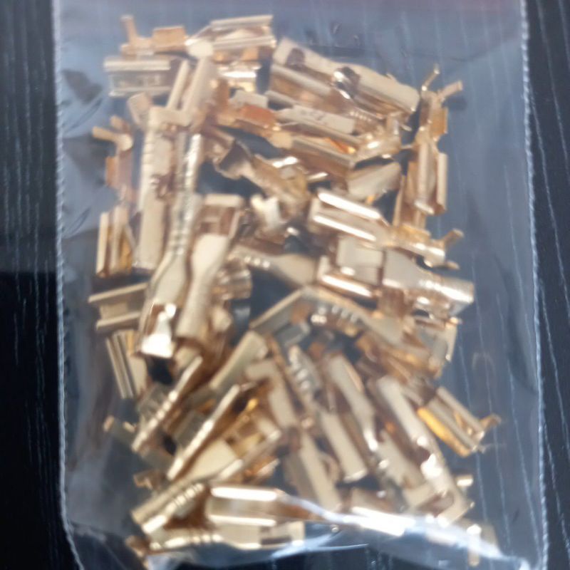 Skun KONEKTOR Kecil Male/Female isi 50pcs Terminal Socket Konektor