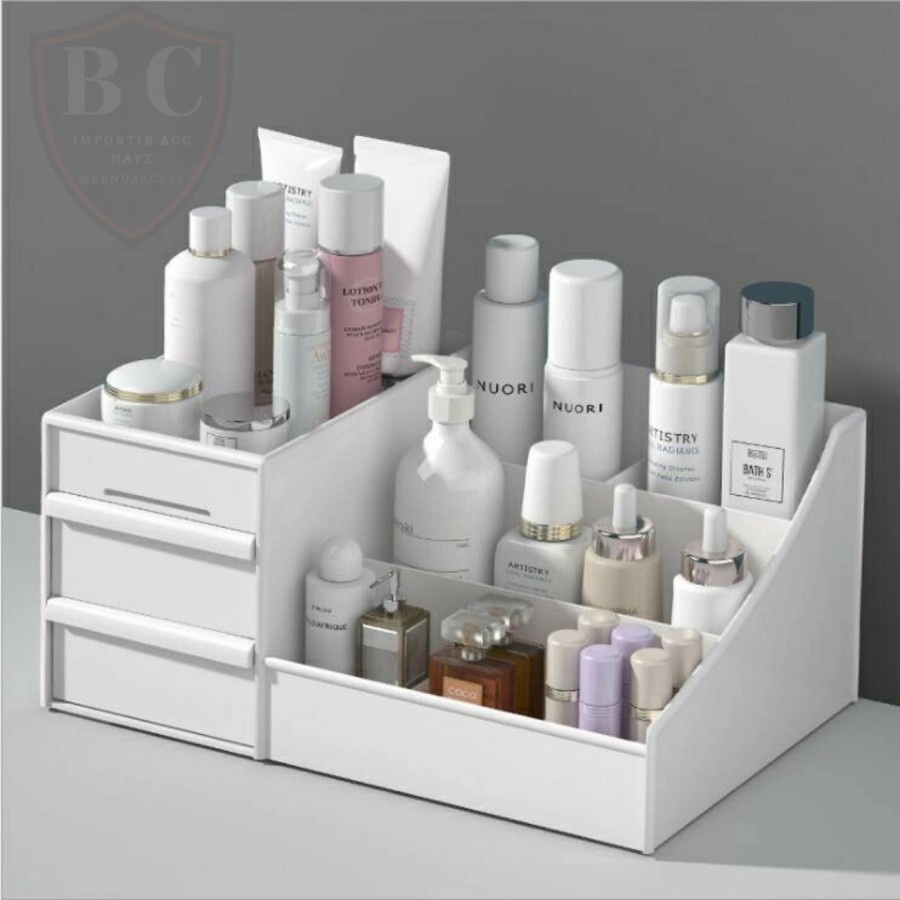 RAK PENYIMPANAN KOSMETIK KOTAK MAKE UP STORAGE // ORGANIZER TEMPAT COSMETIC // RAK KOSMETIK - BC