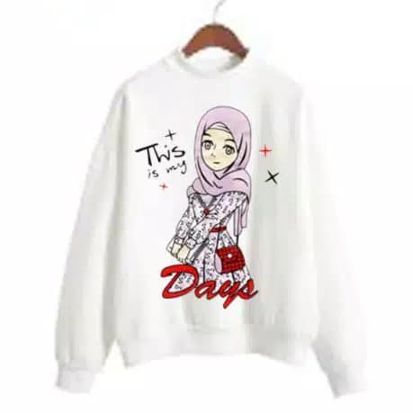 TBI Sweater Muslimah Hijabers Sweater Remaja Muslim Baju Lengan Panjang