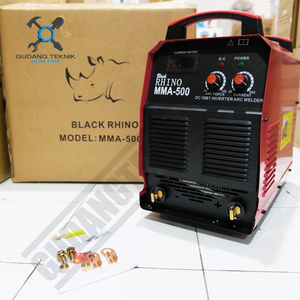 Rhino MMA-500A / Mesin Las Listrik Rhino MMA 500A 3phase - Trafo Las Inverter Rhino MMA-500A