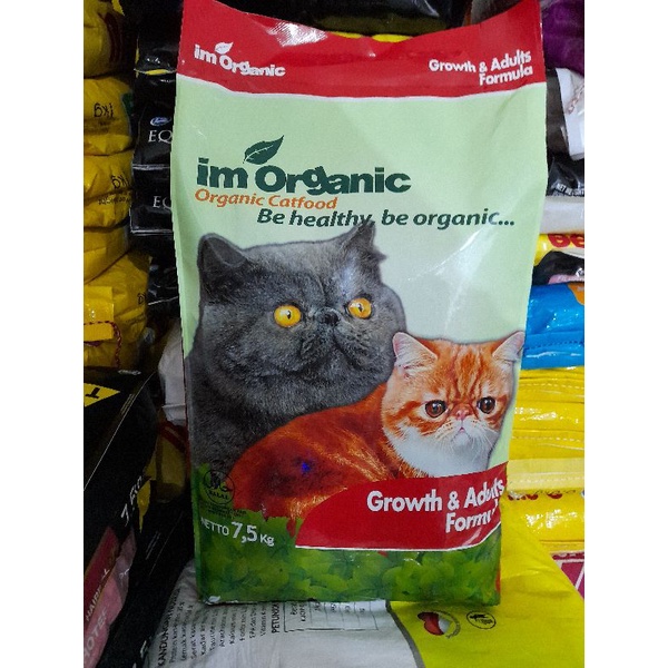 Makanan Kucing Im Organik Growt &amp; Adult 7,5KG Cat food Expedisi