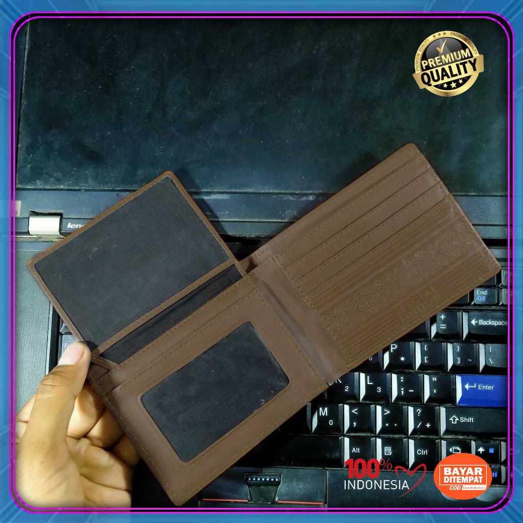 ( Premium) COD Dompet Pria pendek fashionable distro Dompet Kulit sintetik