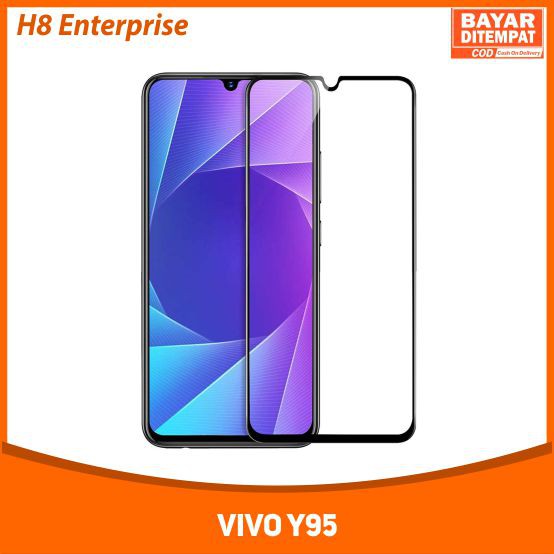 Tempered Glass Full for Vivo Y95 Tempered Glass 9D Full Layar