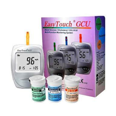 alat cek gula darah 3 in1 alat tes gula darah tes kolestrol easy touch 3 in 1