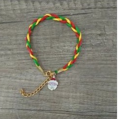 2pcs gelang tali tema natal gelang manik+gelang tali natal Christmas bracelet 2 in 1