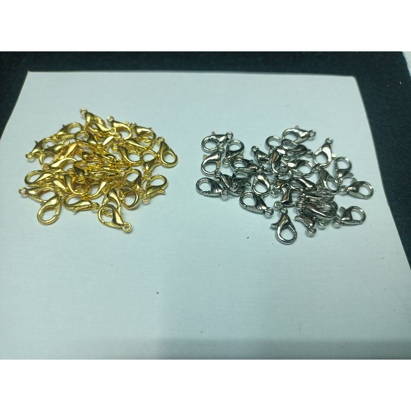 10 pcs capit udang / kokot udang / lobster clasp 12mm accesories cantelan masker