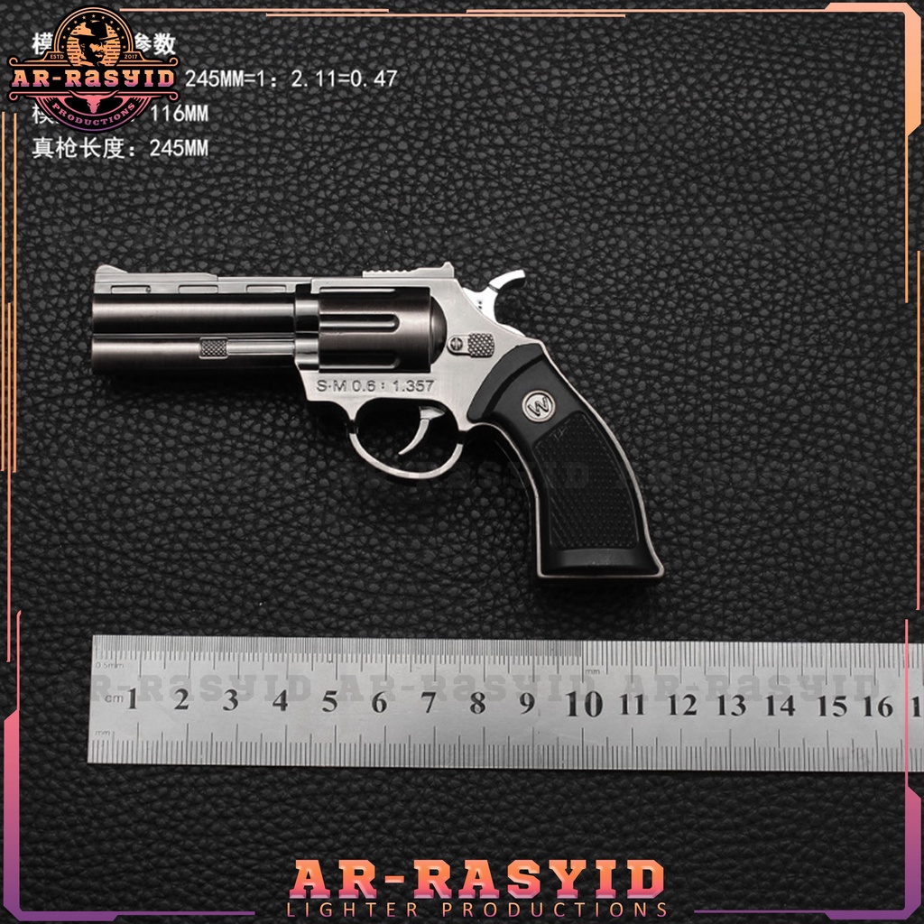 BISA COD Korek Api Bara Gas Pistol Revolver 609